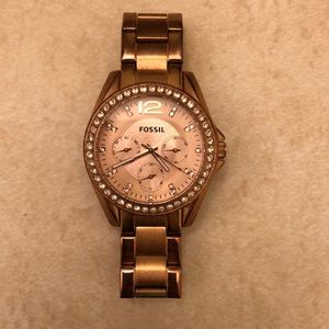 Fossil Rose Gold Watch - AUTHENTIC